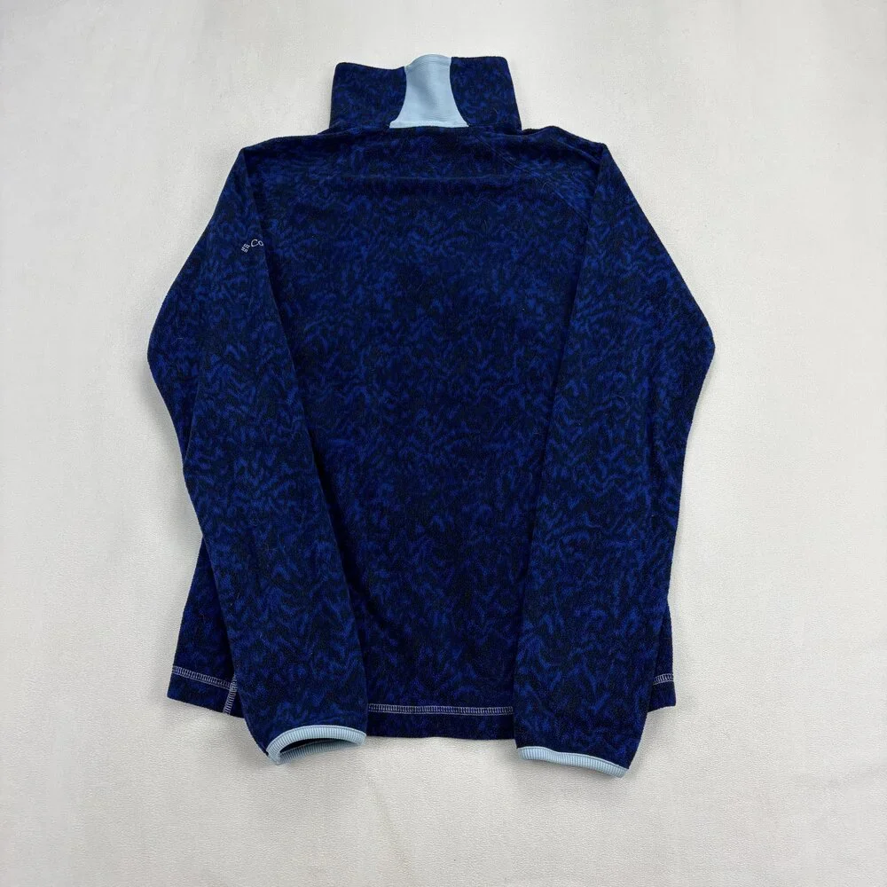 Columbia Women's‎ Blue Quarter-Zip Fleece Pullover Size S